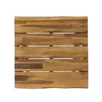Sedia girevole da patio moderna Christopher Knight Home Stellan in legno di acacia e corda con tavolino a doghe