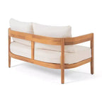 Christopher Knight Home Safira Set da Conversazione da Esterno Rustico in Legno di Acacia a 5 Pezzi con Cuscini Spessi