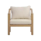Set da salotto da patio in 4 pezzi Christopher Knight Home Febi Modern in legno di acacia con cuscini e tavolino a doghe