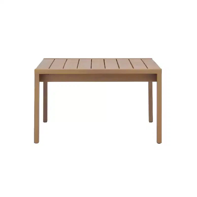 Set da salotto da patio in 4 pezzi Christopher Knight Home Febi Modern in legno di acacia con cuscini e tavolino a doghe