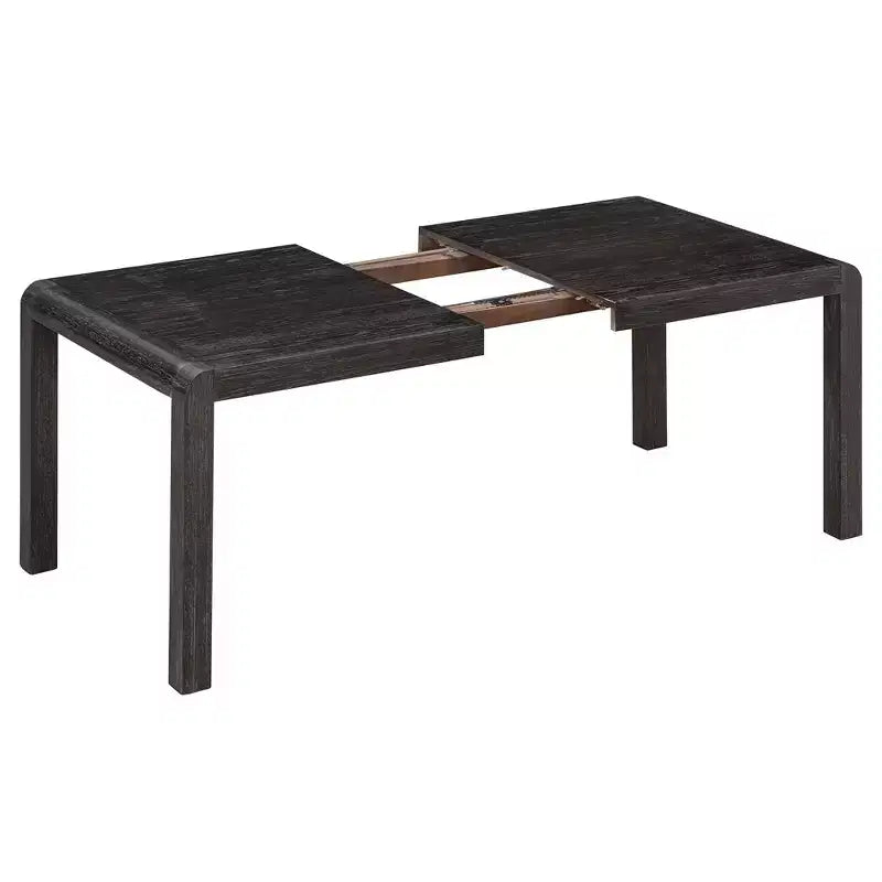 Set tavolo da pranzo vintage allungabile per 6 persone con 4 sedie imbottite e panca, set da cucina rustico spazzolato con design curvo