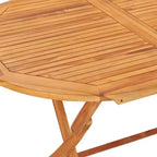 vidaXL Tavolo e sedie da giardino in teak naturale