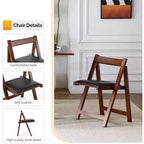 Set da pranzo pieghevole Karl Home per 4 persone in legno di noce