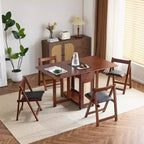 Set da pranzo pieghevole Karl Home per 4 persone in legno di noce