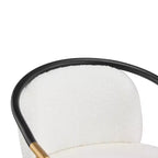Set di 3 sgabelli da bancone contemporanei Christopher Knight Home Kun in tessuto bouclé con tavolo lungo scanalato
