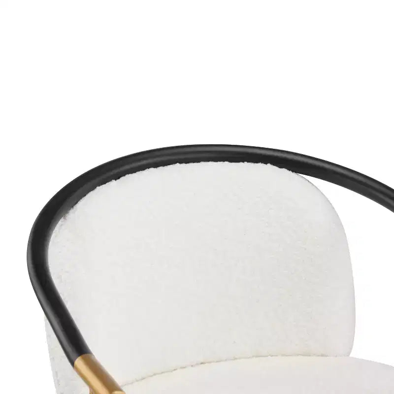 Set di 3 sgabelli da bancone contemporanei Christopher Knight Home Kun in tessuto bouclé con tavolo lungo scanalato