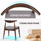 Set da pranzo minimalista in legno per 4 persone, set da 5 pezzi con tavolo rettangolare per piccoli spazi e 4 sedie imbottite per cucina