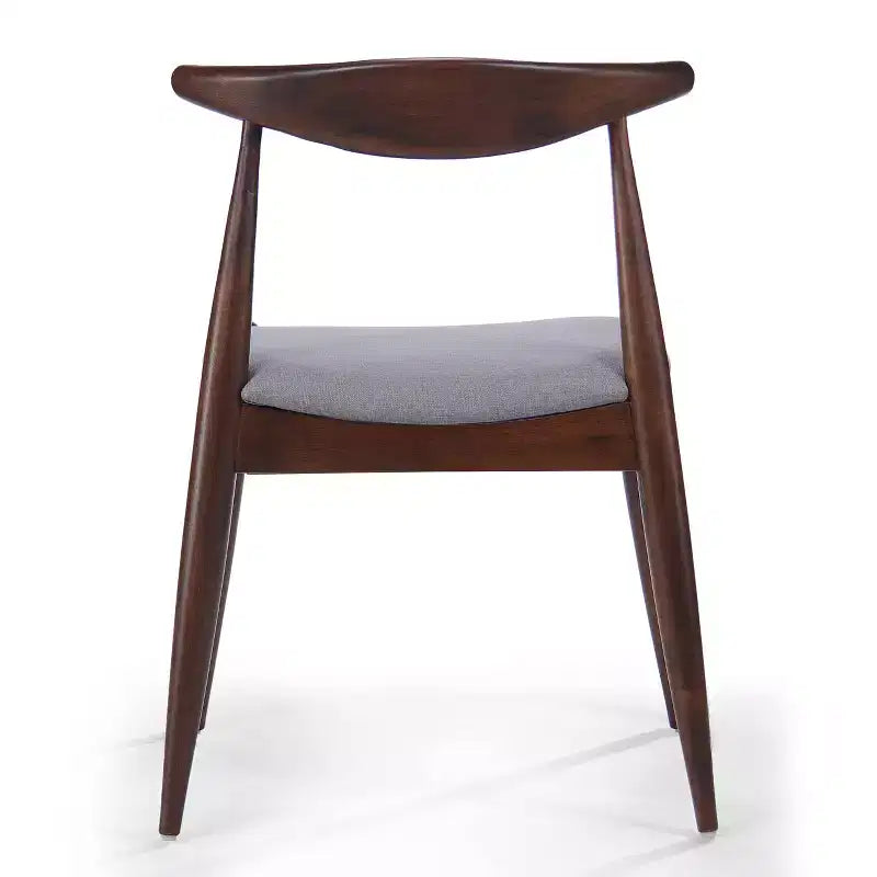 Set da pranzo minimalista in legno per 4 persone, set da 5 pezzi con tavolo rettangolare per piccoli spazi e 4 sedie imbottite per cucina