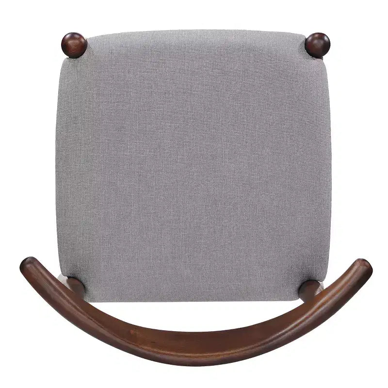 Set da pranzo minimalista in legno per 4 persone, set da 5 pezzi con tavolo rettangolare per piccoli spazi e 4 sedie imbottite per cucina