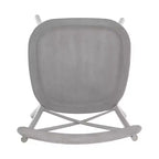 Set tavolo da pranzo rotondo Jolana da 45" con piano in quercia e finitura nera e sedie in metallo con schienale a X - iNSPIRE Q