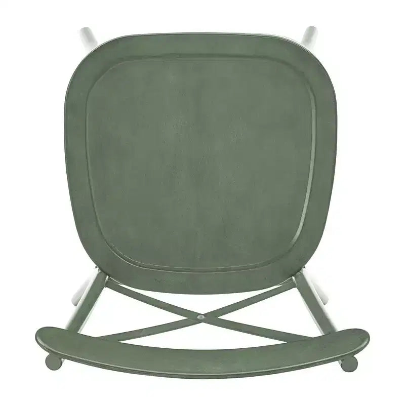 Set tavolo da pranzo rotondo Jolana da 45" con piano in quercia e finitura nera e sedie in metallo con schienale a X - iNSPIRE Q