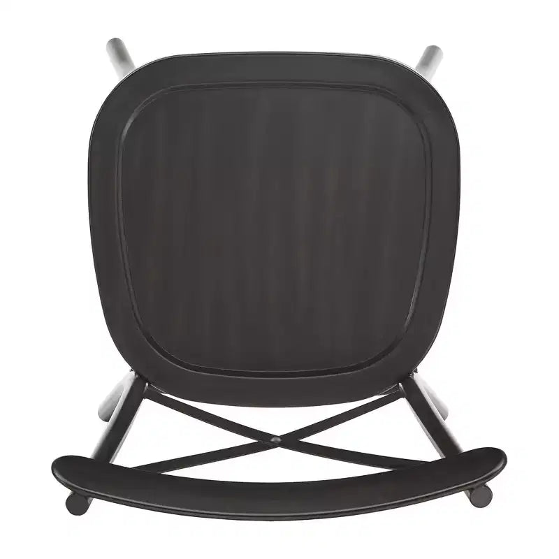 Set tavolo da pranzo rotondo Jolana da 45" con piano in quercia e finitura nera e sedie in metallo con schienale a X - iNSPIRE Q