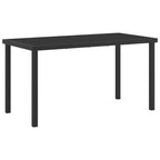 vidaXL Set tavolo e sedie con cuscini 5 pz in rattan PE grigio