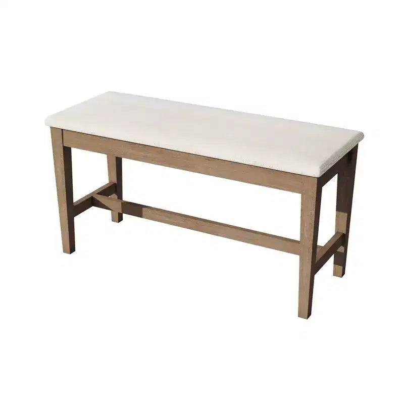 Set da pranzo da 6 pezzi, tavolo da pranzo per 6 persone, set da cucina per famiglie con sedie da pranzo imbottite ergonomiche e panca - ModernLuxe