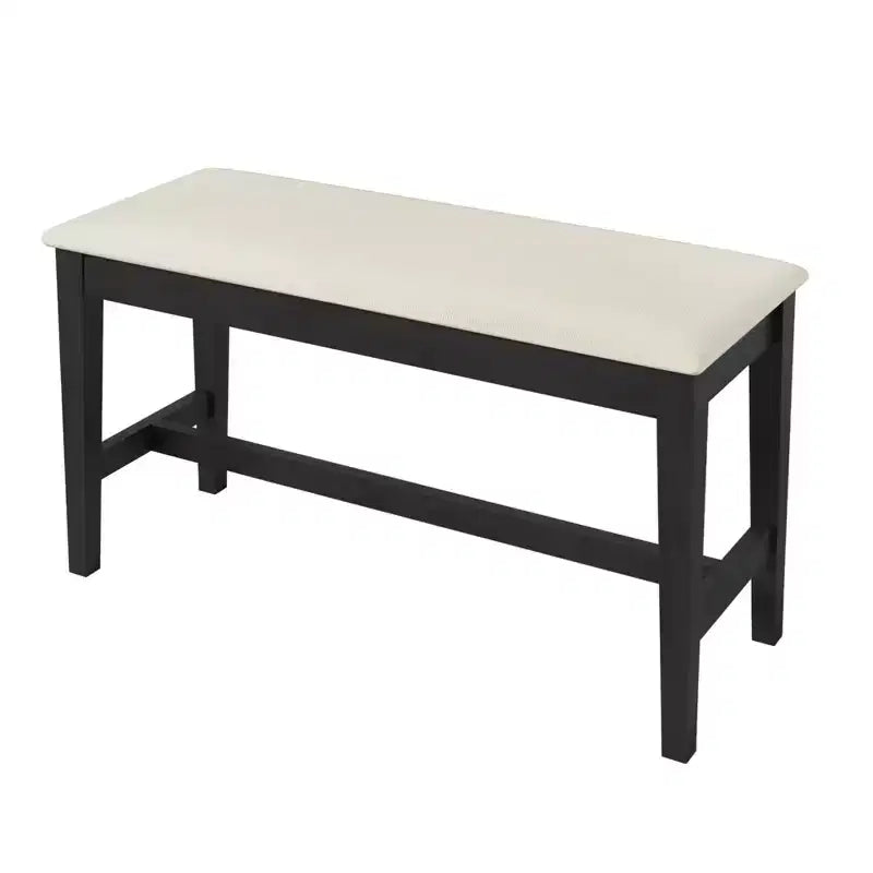Set da pranzo da 6 pezzi, tavolo da pranzo per 6 persone, set da cucina per famiglie con sedie da pranzo imbottite ergonomiche e panca - ModernLuxe