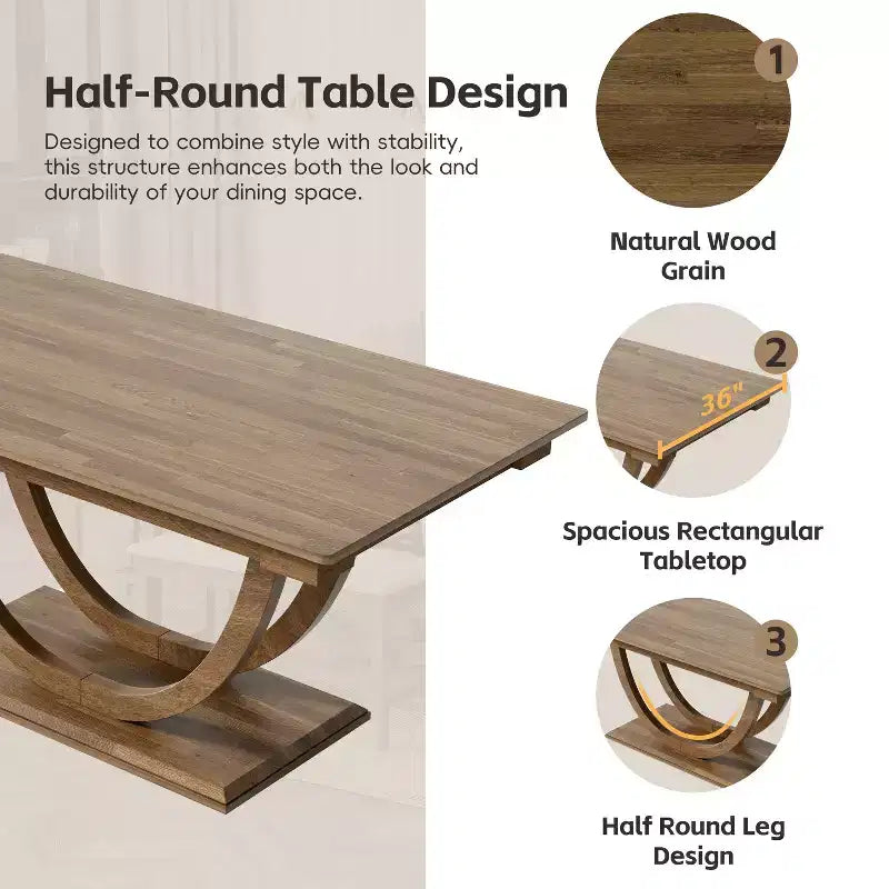 Set da pranzo da 6 pezzi, tavolo da pranzo per 6 persone, set da cucina per famiglie con sedie da pranzo imbottite ergonomiche e panca - ModernLuxe
