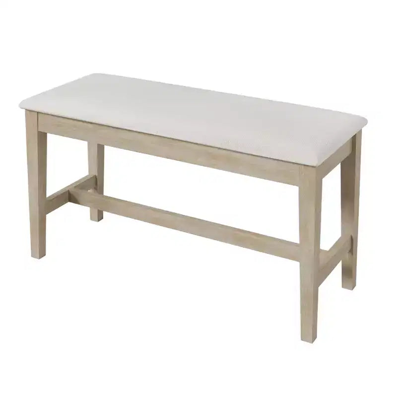 Set da pranzo da 6 pezzi, tavolo da pranzo per 6 persone, set da cucina per famiglie con sedie da pranzo imbottite ergonomiche e panca - ModernLuxe