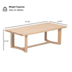Set da giardino Christopher Knight Home Susan 4 pezzi in legno di acacia stile rustico con sedute in rattan e tavolo a doghe