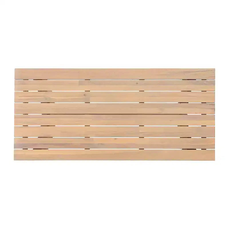 Set da giardino Christopher Knight Home Susan 4 pezzi in legno di acacia stile rustico con sedute in rattan e tavolo a doghe
