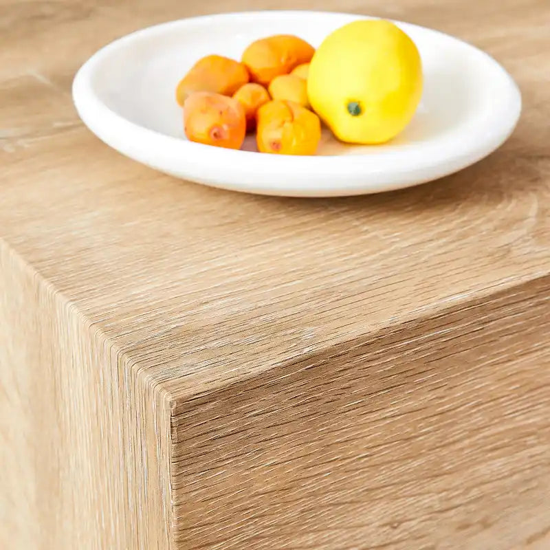 Tavolino Rettangolare con Finitura Effetto Marmo, Struttura in MDF