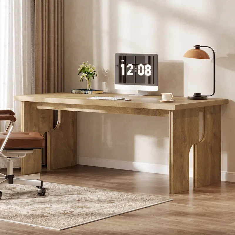 Scrivania rettangolare da ufficio da 160 cm con ripiano in MDF e gambe in metallo