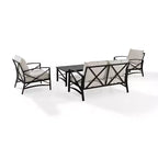 Set da salotto da esterno Kaplan, 4 pezzi - Crosley