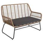 Northlight Set da Conversazione 4 pezzi in Rattan per Esterni Kingstown con Cuscini