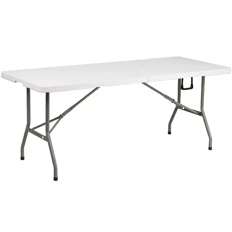 Set tenda pieghevole portatile per eventi/tailgate Flash Furniture - gazebo pop-up con ruote 3x3 m, tavolo pieghevole da 1,8 m, 4 sedie pieghevoli