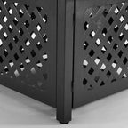 Set Conversazione da Esterno in Vimini Bradenton da 5 pezzi con Tavolo da Fuoco - Crosley