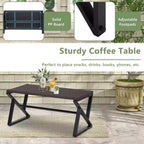 Set da giardino Costway 4 pezzi in rattan con sedie a dondolo, divanetto e tavolino, con cuscini per veranda