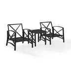 Set da esterno 3 pezzi Crosley Kaplan con 2 sedie e tavolino