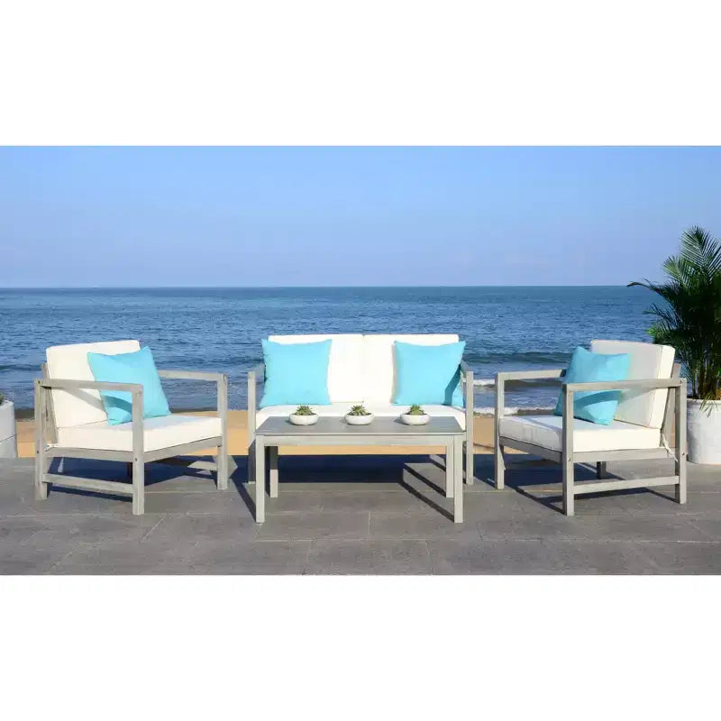 Set da patio Montez da 4 pezzi - Interno/Esterno - PAT7030 - Safavieh