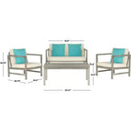 Set da patio Montez da 4 pezzi - Interno/Esterno - PAT7030 - Safavieh