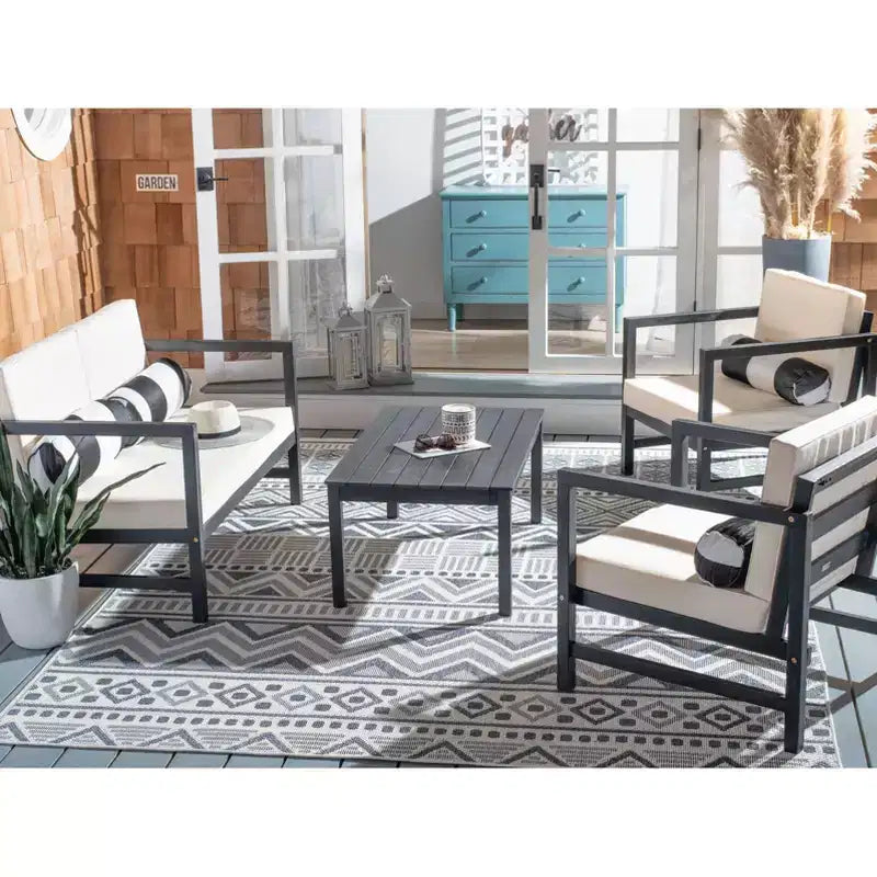 Set da patio Montez da 4 pezzi - Interno/Esterno - PAT7030 - Safavieh