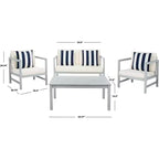 Set da patio Montez da 4 pezzi - Interno/Esterno - PAT7030 - Safavieh