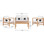 Set da patio Montez da 4 pezzi - Interno/Esterno - PAT7030 - Safavieh