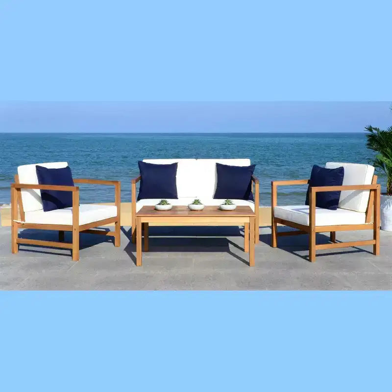 Set da patio Montez da 4 pezzi - Interno/Esterno - PAT7030 - Safavieh
