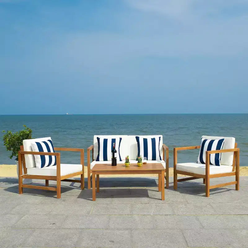 Set da patio Montez da 4 pezzi - Interno/Esterno - PAT7030 - Safavieh