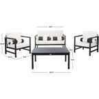 Set da patio Montez da 4 pezzi - Interno/Esterno - PAT7030 - Safavieh