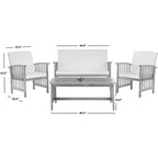 Set da patio Rocklin 4 pezzi - Interno/Esterno - PAT7007 - Safavieh