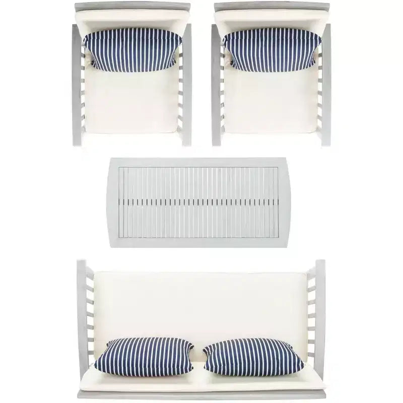 Set da patio Rocklin 4 pezzi - Interno/Esterno - PAT7007 - Safavieh