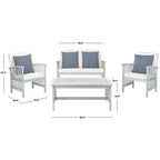 Set da patio Rocklin 4 pezzi - Interno/Esterno - PAT7007 - Safavieh