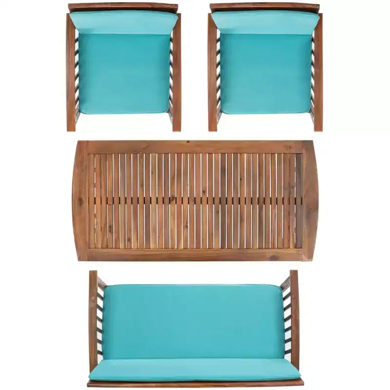 Set da patio Rocklin 4 pezzi - Interno/Esterno - PAT7007 - Safavieh