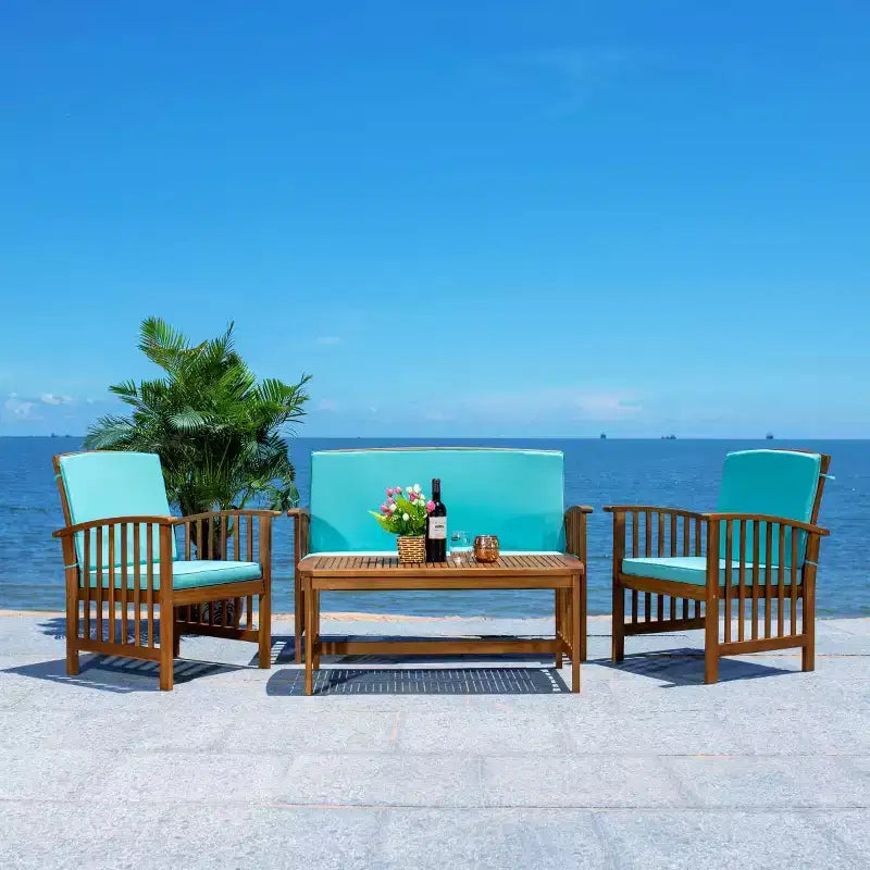 Set da patio Rocklin 4 pezzi - Interno/Esterno - PAT7007 - Safavieh