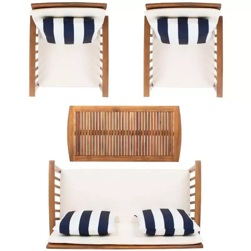 Set da patio Rocklin 4 pezzi - Interno/Esterno - PAT7007 - Safavieh