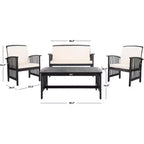 Set da patio Rocklin 4 pezzi - Interno/Esterno - PAT7007 - Safavieh