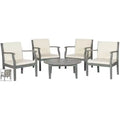 Anaheim 5 Piece Patio Coffee Seating Set - Indoor/Outdoor - PAT6718 - Safavieh