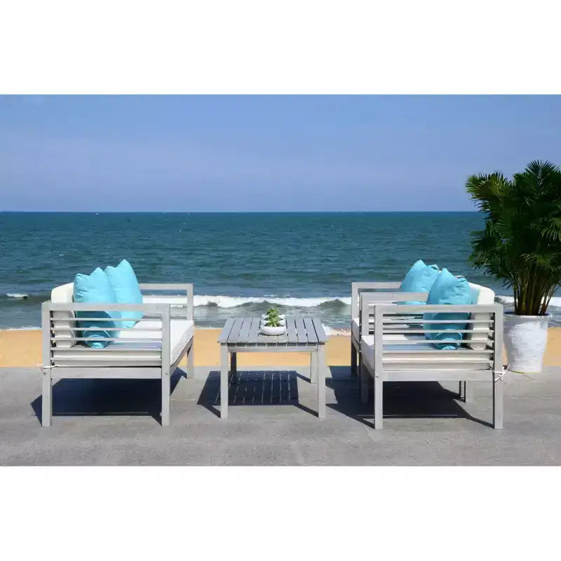 Set da patio Alda 4 pezzi - Per interni/esterni - PAT7033 - Safavieh