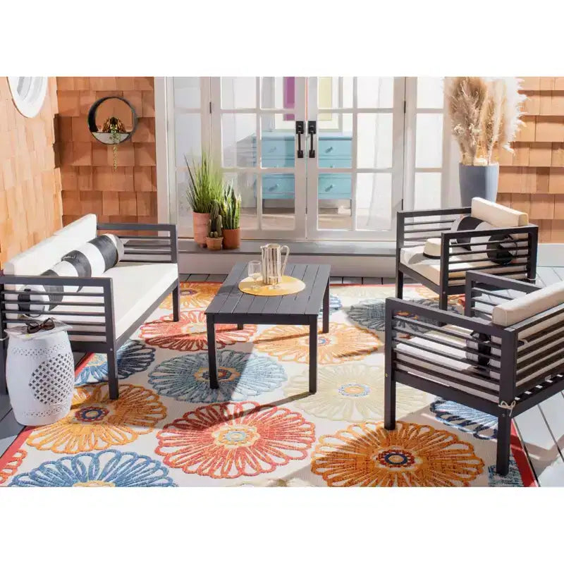 Set da patio Alda 4 pezzi - Per interni/esterni - PAT7033 - Safavieh