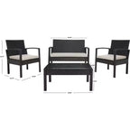 Set da Salotto Bassey 4 Pezzi - Interno/Esterno - PAT7507 - Safavieh